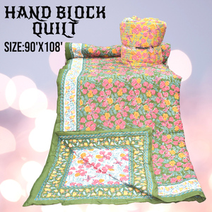 Edredón de cama doble de algodón con estampados de bloques atemporales suave lavable duradero y perfecto para un estilo de vida sostenible y una decoración moderna. - Product Image 5