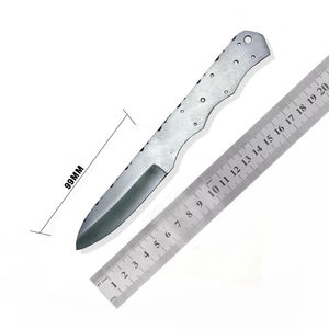 Couteau d'extérieur multifonctionnel Burraq CCustom fait main en acier Damas, motif goutte de pluie, 7,5 pouces, cadeau idéal, OEM - Product Image 3