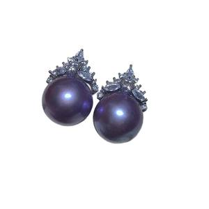 Boucles d'oreilles clous en perles d'eau douce blanches rondes de 6 à 7 mm pour femmes, lumière intense et presque sans défaut, mode simple avec un nœud élégant - Product Image 5