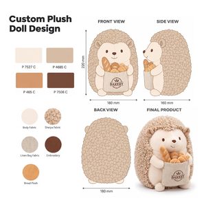 Peluche promotionnelle personnalisée, mascotte en peluche avec logo et emballage pour événements d'entreprise et projets cadeaux - Product Image 5