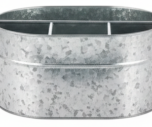 Caddie à ustensiles galvanisé, fournitures pour fêtes, 1 pièce - Product Image 4