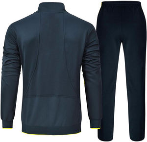 Precio al por mayor: Conjuntos deportivos de streetwear de talla grande, reversibles, transpirables y ligeros, con chaquetas de cremallera completa y pantalones deportivos. - Product Image 5