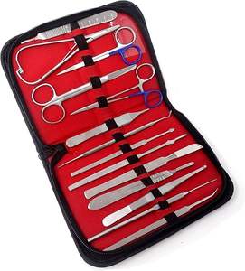 Kit de Disección Quirúrgica para Estudiantes, Kit Básico de Disección Quirúrgica, Biología Médica, Veterinaria, Pinzas para Estudiantes, Aprobado por ISO - Product Image 4