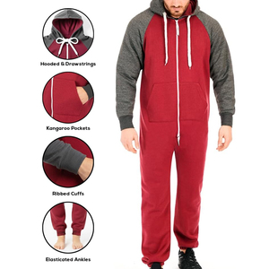 Family Matching Fleece Breathable Hooded JumpSuits One Pieces <b>Pajamas</b> <b>For</b> <b>Men's</b> High Quality Sleepwear Jumpsuit - Product Image 6