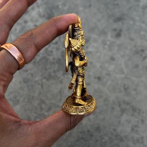 Large Brass Lord Statue | Handmade Metal Handicraft Modern Pop Art Eco-Friendly Durable Hindu God <b>Tabletop</b> Birthday Home Temple - Product Image 4