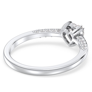 REYES Sleek Heart Shape Design 0.64Ct Moissanite <b>Rings</b> Luxury 925 Sterling Silver Engagement Proposal <b>Fine</b> Jewelry For Her - Product Image 4