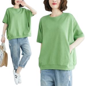 Camisetas Extra Grandes Transpirables para Mujer, de Secado Rápido, con Logotipo Personalizado, Estilo Urbano, Venta al Por Mayor, Corte Holgado - Product Image 1