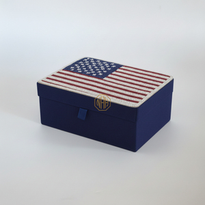 Handmade Luxury Beaded Jewelry <b>Box</b> <b>Floral</b> Design Decorative Storage Organizer Gift Packaging for B2B Buyers - Product Image 1