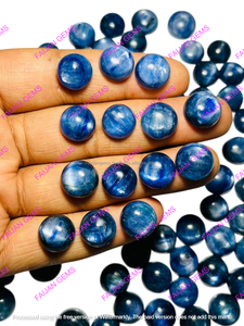 FAIJAN GEMS Kyanite bleue naturelle, pierres précieuses en vrac, cabochons certifiés par un tiers, toutes formes mélangées, pour la fabrication de bijoux, vente en gros - Product Image 4