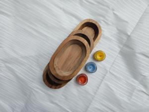 Cuenco de madera hecho a mano para árbol de Navidad |   Recipiente de Madera Rústico para Velas de Cera de Soja - Product Image 5