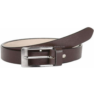 Ceinture décontractée en cuir de vache à grain supérieur marron pour hommes ceinture en cuir pleine fleur faite à la main pour hommes - Product Image 2