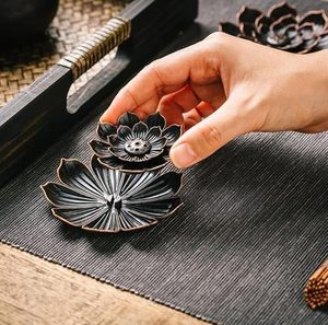 Brûleur d'encens Lotus fait main, support aromatique, utilisation toute saison - Product Image 3