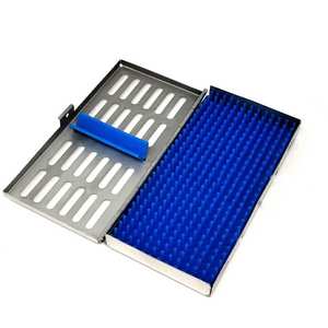 Boîte de stérilisation orthopédique 725x35 pouces avec coussinet en silicone pour instruments chirurgicaux, kit en acier inoxydable compatible autoclave - Product Image 6
