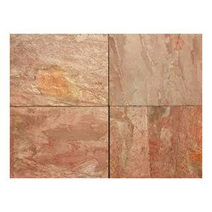 Azulejos de Piedra Pizarra Rosa Lima para Revestimiento de Paredes Elegantes y Diseño Interior Moderno de la India - Product Image 2