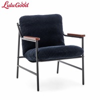 Evening Breeze Sessel Italienischer Minimalistischer Freizeitsessel Moderner Luxus-Stoffsessel Einzelner Polstersessel für Wohnzimmer