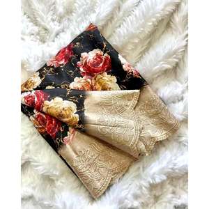 Pañuelo y Chal Étnico de Diseño, Sari para Fiestas con Bordado de Hilos - Product Image 3