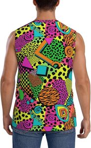 Men's Streetwear Tank <b>Top</b> Oversized <b>Loose</b> Fit Sleeveless Casual Summer <b>Gym</b> Fitness Workout Athletic Fashion Sportswear Shirt - Product Image 2