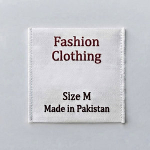 Étiquettes tissées personnalisées douces et imprimées, de haute qualité, légères et lavables pour vêtements, t-shirts, sweats à capuche, vestes, sacs - Product Image 1