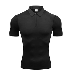 Camiseta Deportiva de Manga Corta para Hombre, de Secado Rápido, Ajustada, 100% Algodón, para Gimnasio y Fitness - Product Image 3