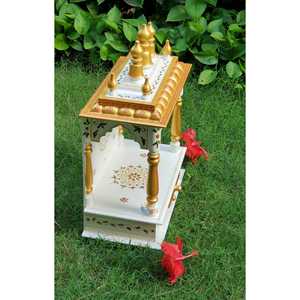 เครื่องตกแต่งบ้านทำด้วยมือทำจากไม้วัดฮินดู - Product Image 1