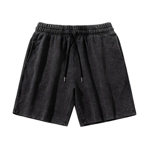 Full Customized Blank Logo Autumn Men's Casual 2-Piece Sets Short Sleeve Button <b>T</b>-Shirt and Varsity Shorts 100%Cotton <b>Track</b> Suit - Product Image 4