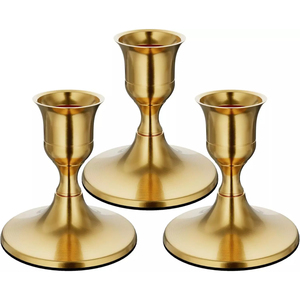 Wholesale Elegant Aluminium Candle Stand Set Luxury <b>Silver</b> <b>Candlestick</b> Candle Holder for Modern Home Decor And Table Decor - Product Image 6