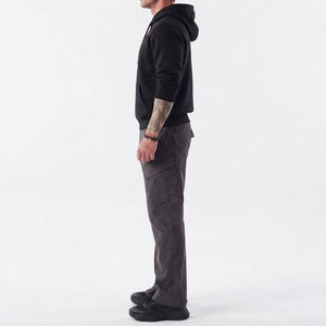 Custom Men's Techwear Cargo Pants <b>Wide</b> <b>Leg</b> Multi-Pocket Tactical Trousers Streetwear Baggy Urban Utility <b>Jogger</b> Workwear Pants - Product Image 4