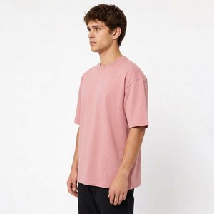Custom drop shoulder mens <b>tshirt</b> Low MOQ for US Streetwear Brands featuring boxy <b>tshirt</b> plus acid wash - Product Image 3