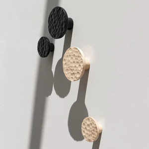Modern Round Wooden <b>Wall</b> <b>Hooks</b> Set Decorative Coat Hangers Stylish Organizer Home Interior Functional Durable - Product Image 1