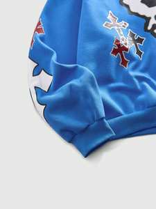 Sudaderas con Capucha Personalizadas Chrome Hearts, 100% Algodón, Estampado Digital, Corte Holgado, Sudaderas Extra Grandes para Hombre - Product Image 4