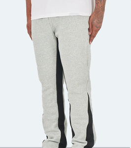 Wholesale Custom Lightweight Cotton Casual Eco-Friendly Casual Pants <b>Jogger</b> <b>Stacked</b> Wide Leg Pants Vintage Flare Men's - Product Image 4