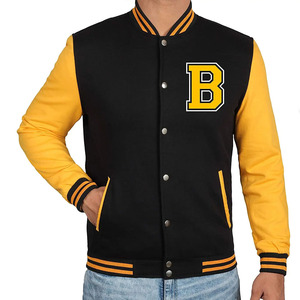 Wholesale Custom Unisex Varsity <b>Jacket</b> 100% Wool Waterproof Windproof Anti-Bacterial Eco-Friendly Embroidery <b>Patch</b> - Product Image 3