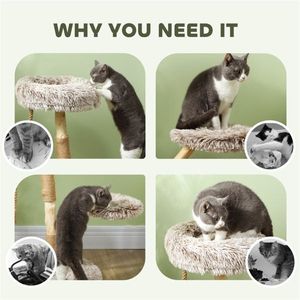 Albero Tiragraffi in Legno per il Divertimento di Tuo Amico Felino nel Gioco e nella Salita! - Product Image 4