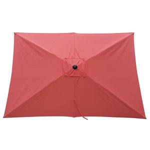 Ombrellone da Esterno Impermeabile 6x9 piedi con Manovella e Pulsante di Inclinazione per Giardino, Cortile, Piscina e Nuoto - Product Image 4