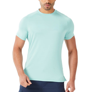 Camisetas deportivas para hombre diseñadas para entrenamiento físico, correr, con tela transpirable, que absorbe la humedad, de secado rápido y ajuste elástico. - Product Image 1