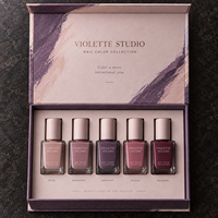Collection de couleurs d'ongles VIOLETTE personnalisée, boîte d'emballage de style livre magnétique