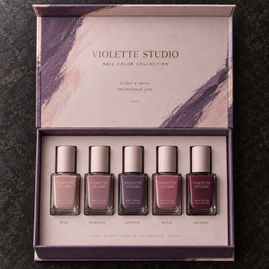 Caja de Embalaje Magnética Tipo Libro para Colección de Esmaltes de Uñas VIOLETTE Personalizada - Product Image 2