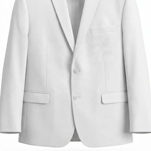 University Black Woven Solid Knit Tipped Blazer Women Pink Trim Gold Button Notched Collar 100% Wool Breathable Tailored <b>Jacket</b> - Product Image 4