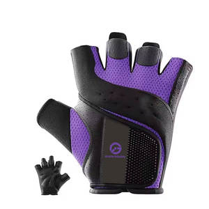 Guantes de Cuero para Levantamiento de Pesas, Cierre con Cordones, Antideslizantes, Equipo de Gimnasio de Alta Calidad, Bajo Precio, MOQ - Product Image 1