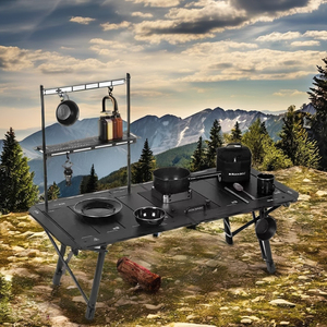 Portatile altezza regolabile in alluminio IGT tavolo Design moderno mobili da esterno per Picnic campeggio cucina borsa per il trasporto per - Product Image 6