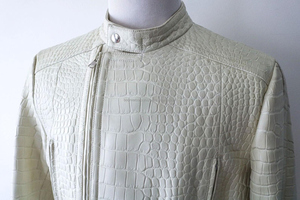 High Quality Customized <b>Cow</b> Skin Canvas Winter Bomber Jacket for Men Waterproof & Windproof Front Logo Vintage Style - Product Image 4