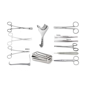 Kit Quirúrgico Obstétrico y Ginecológico para Perros, Cesección Manual, Acero Inoxidable, Pinzas Regal Impex Personalizables, Tamaño Estándar - Product Image 3