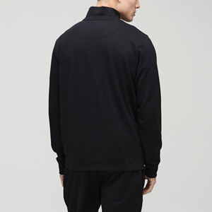 Sudadera de cuello redondo para hombre con media cremallera, personalizada, al por mayor, de primera calidad, último diseño, de algodón y forro polar. - Product Image 2