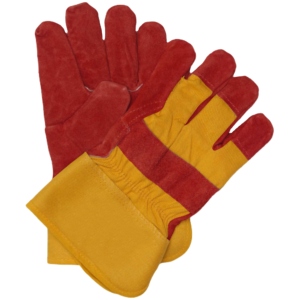Guantes de Trabajo de Cuero Vacuno de Primera Calidad, Antivibración, Flexibles, Resistentes, con Revestimiento de Goma, Cómodos, de Algodón - Product Image 4