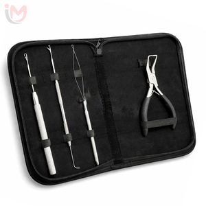 Kit d'outils professionnels pour extensions de cheveux, pinces à micro-perles, aiguilles à boucle, accessoires pour extensions de cheveux OEM - Product Image 4