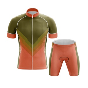 Vêtements de cyclisme personnalisés en gros avec impression par sublimation, tenue de cyclisme respirante, maillot à manches courtes et salopette, design le plus récent - Product Image 6