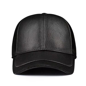2026 Custom Logo High Quality <b>Waterproof</b> Premium Men Women Winter Autumn Outdoor Leather Baseball <b>Caps</b> - Product Image 2