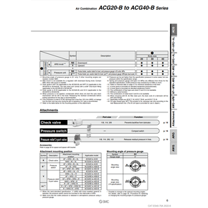 ชิ้นส่วนนิวเมติกที่รวมอากาศ ACG30A-03G1-B SMC - Product Image 3