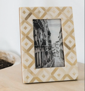 Marco de fotos con incrustaciones de hueso de madera hecho a mano hermoso personalizado decoración India de la mejor calidad de la India - Product Image 4