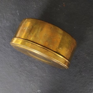 Handcrafted Brass Masala Dabba Traditional Indian Spice <b>Box</b> with Spoon - Product Image 3